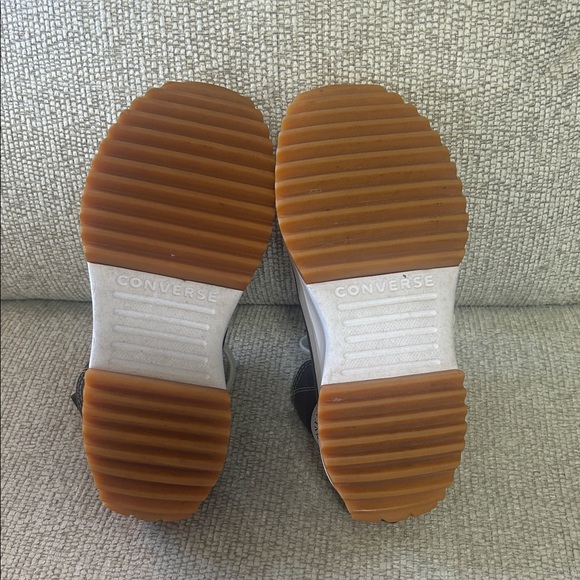 Converse Military Green and White High-Top Sneakers - Picture 6 of 9